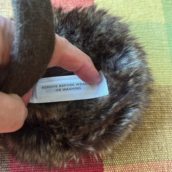 NWOT! LOFT Faux Fur brown Earmuffs - Picture 4 of 4